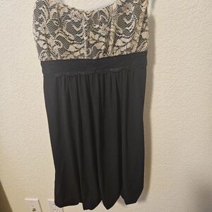 Charlotte Russe Dress with lace upper. Medium
